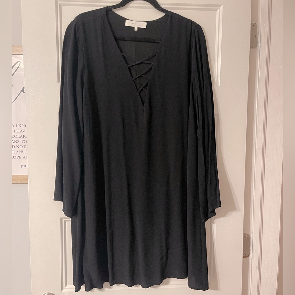 Black mini dress